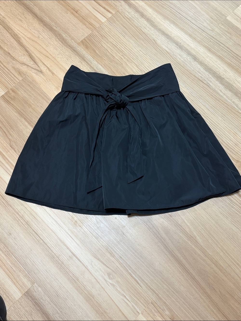 Express Black Tie Waist A-Line Skater Skirt Size 10 NWT